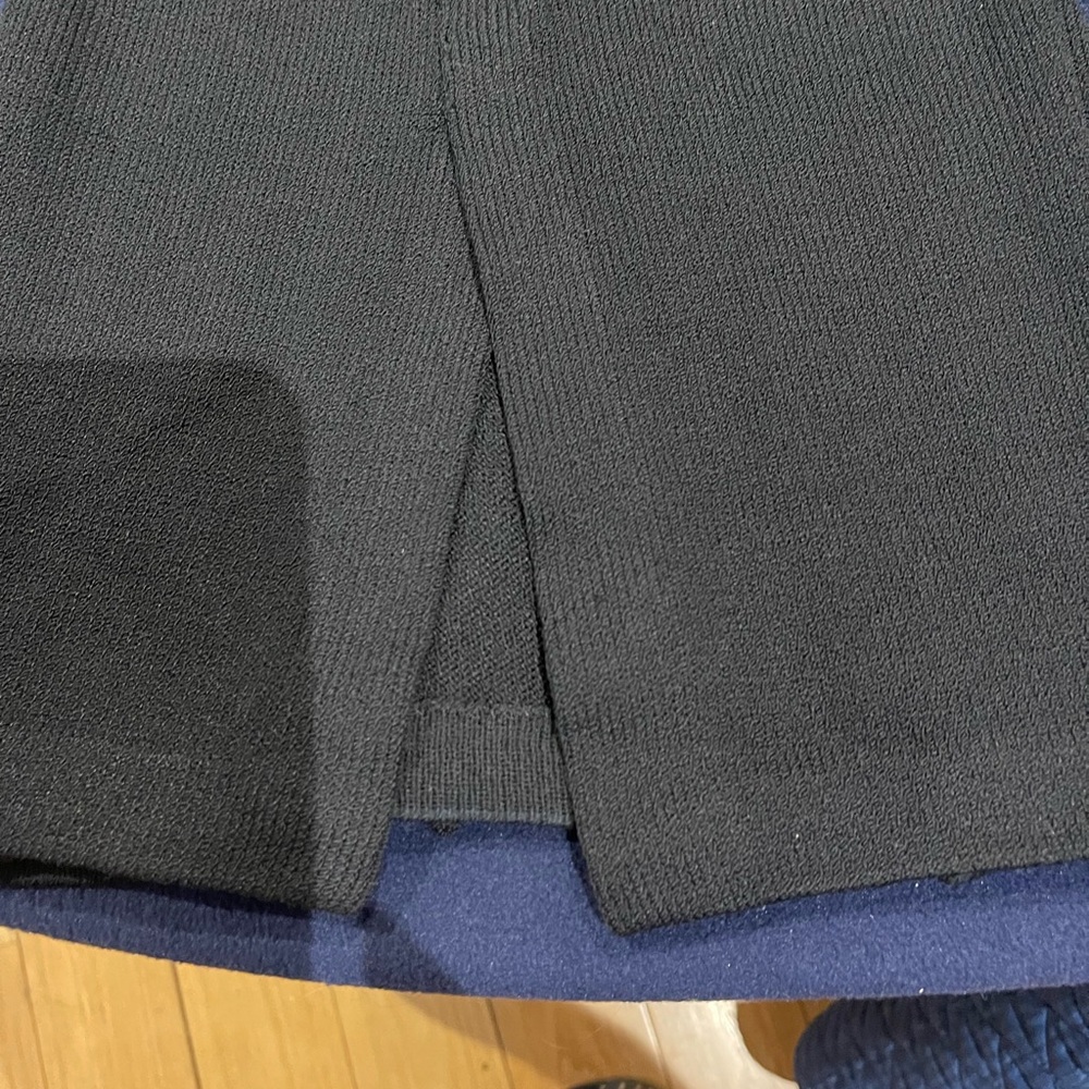 St. John Black Knit Evening Slacks - Picture 3 of 5
